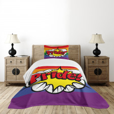 Pop Art Comics Pride Bedspread Set