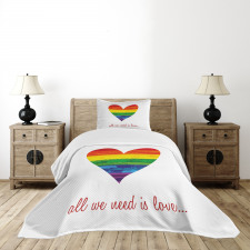 We Need Gay Love Bedspread Set