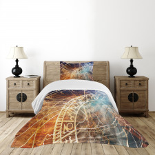 Old Prague Horoscope Bedspread Set