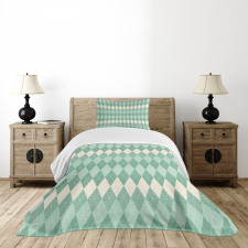 Triangle Shapes Abstract Bedspread Set