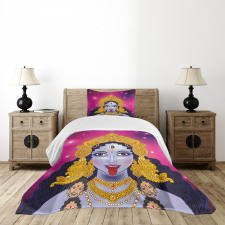 Ethnic Sacred Design Figure Bedspread Set