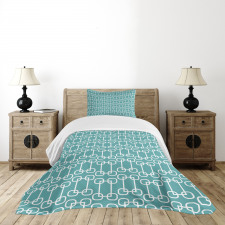 Retro Squared Rounds Bedspread Set