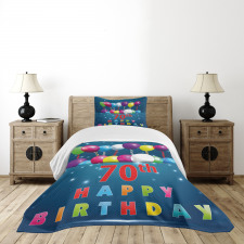 Balloons Party Items Bedspread Set