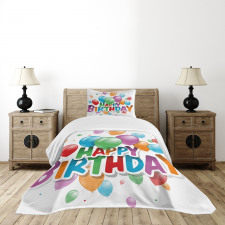 Balloon Burst Celebration Bedspread Set
