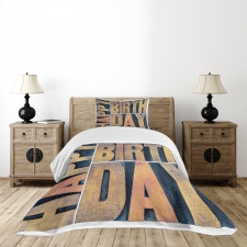 Wooden Printing Blocks Bedspread Set