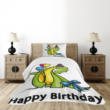 Birthday Dinosaur Bedspread Set