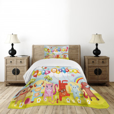 Farm Barn Animals Bedspread Set