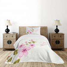 Spring Bridal Flowers Bedspread Set