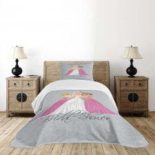 Bridesmaid Swirls Bedspread Set