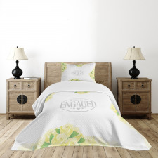 Roses and Leaves Bedspread Set