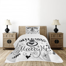 Hearts Marriage Bedspread Set