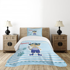 Cat Pirate Ahoy Bedspread Set