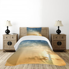 Sky Sun Rays Dusk Bedspread Set