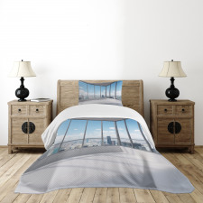 Office with Sunny Sky Bedspread Set