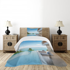 Minimalist Beach House Bedspread Set