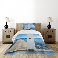 Patio Ocean Sea Sunny Bedspread Set