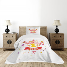 Party with Cones Bear Bedspread Set