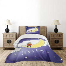 Boy Baby Sky Greeting Bedspread Set