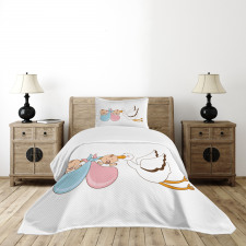 Babies Stork Playroom Bedspread Set