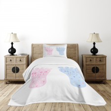 Footprints Blooms Bedspread Set