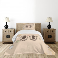 Married Couple Retro Bedspread Set