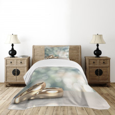 Rings Abstract Bokeh Bedspread Set