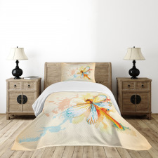 Dragonfly Moth Bug Bedspread Set