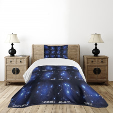 Zodiac Sign Set Bedspread Set