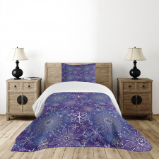 Snowflakes Xmas Art Bedspread Set