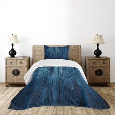 Wooden Planks Texture Bedspread Set