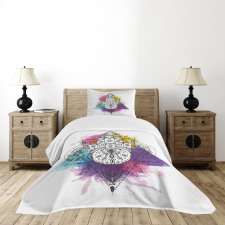 Hamsa Triangle Art Bedspread Set