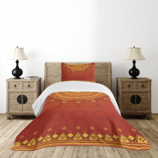 Traditional Saree Bedspread Set