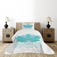 Mehndi Lotus Bedspread Set