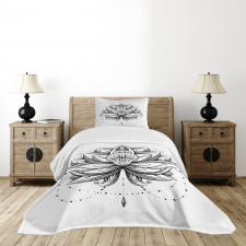 Ornamental Lotus Sketch Bedspread Set