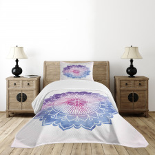 Boho Blossom Watercolor Bedspread Set