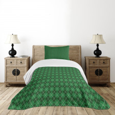 Vintage Argyle Tartan Bedspread Set