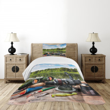 Fishing Tackle Bedspread Set