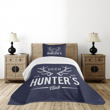 Deer Hunter Club Bedspread Set