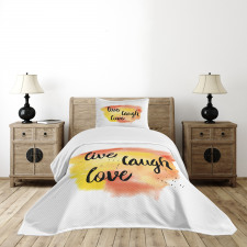 Soft Watercolor Bedspread Set