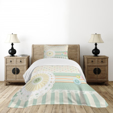 Sewing Theme Border Bedspread Set