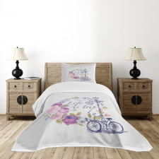 Life is Trip Words Bedspread Set