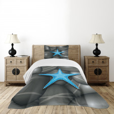 Blue Sea Star Bedspread Set