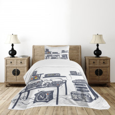 Music Devices Turntable Bedspread Set