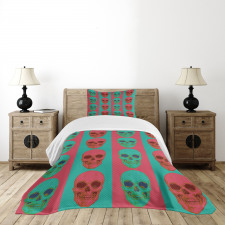 Skull Gothic Bedspread Set