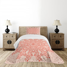 Rural Twigs Blooms Bedspread Set