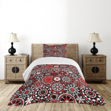 Flower Mosaic Bedspread Set