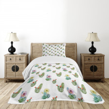 Hawaiian Bouquet Vintage Bedspread Set