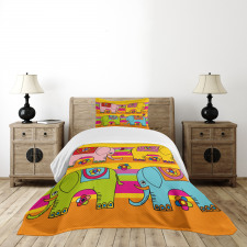 Funky Floral Bedspread Set