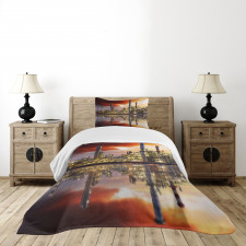 Oil Refinery Bedspread Set