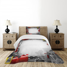 Pipes Meters Bedspread Set